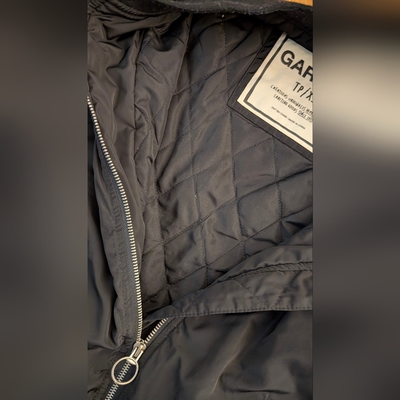 Garage Black Bomber Jacket with Zip Details - Picture 5 of 7
